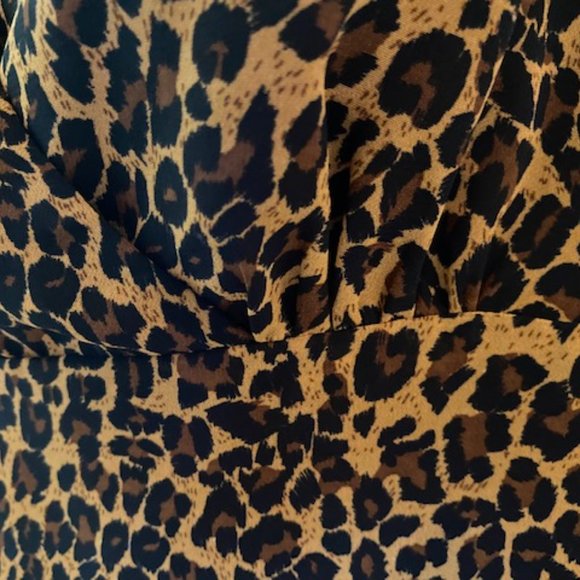 New * Clothing Co by Notations * CHIFFON faux WRAP lined ANIMAL TANK * Flowy * M - Picture 5 of 9